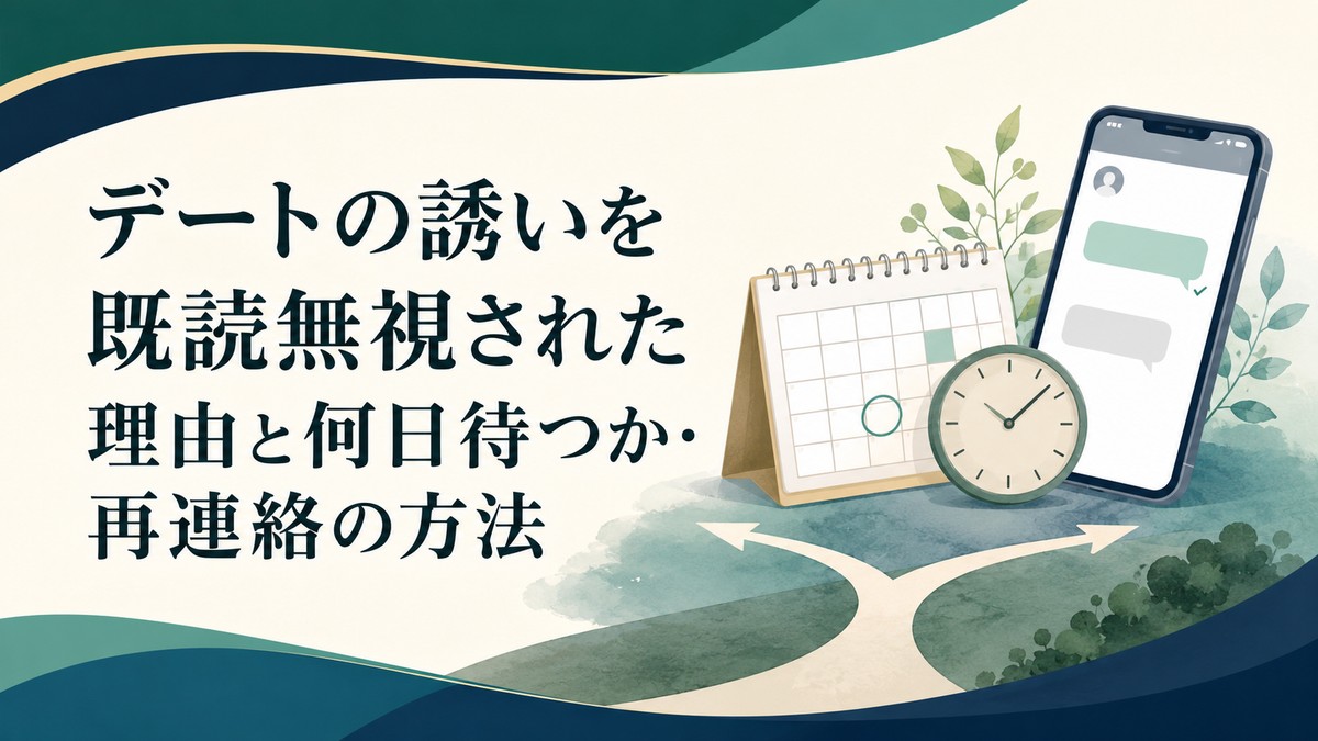 デートの誘いを既読無視された理由と何日待つか・再連絡の方法 アイキャッチ
