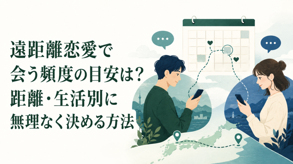遠距離恋愛で会う頻度の目安は？距離・生活別に無理なく決める方法 アイキャッチ