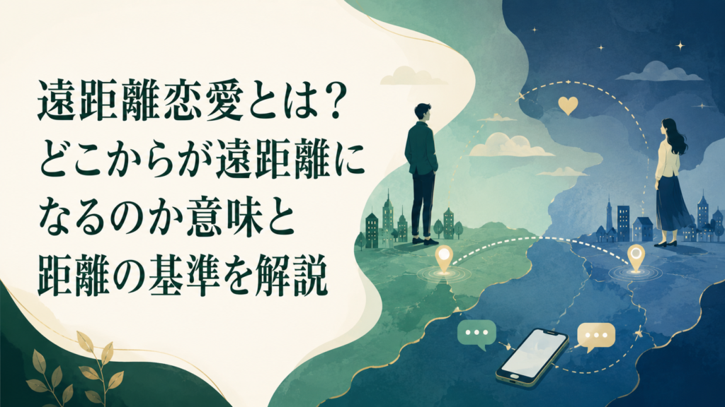 遠距離恋愛とは？どこからが遠距離になるのか意味と距離の基準を解説 アイキャッチ